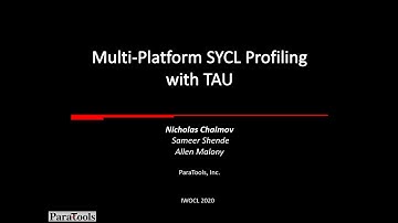 Multi-platform SYCL profiling with TAU