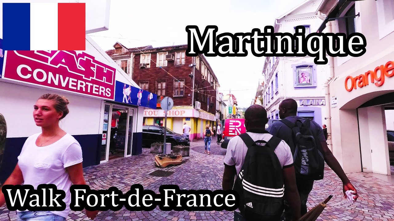 Martinique Island - Walking in Fort-de-France the Capital 2017 4K (1/2)