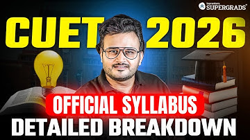 CUET 2026 Official Syllabus Breakdown 🔎| Complete Syllabus of Domain Subjects, GAT & Language Test 📚