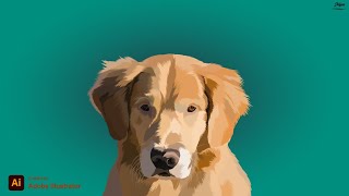 pet portrait  | vector art | Pet portrait Art | Adobe illustrator step by step.