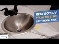 Upgrade Your RV Bathroom with the RecPro's Stainless Steel Sink