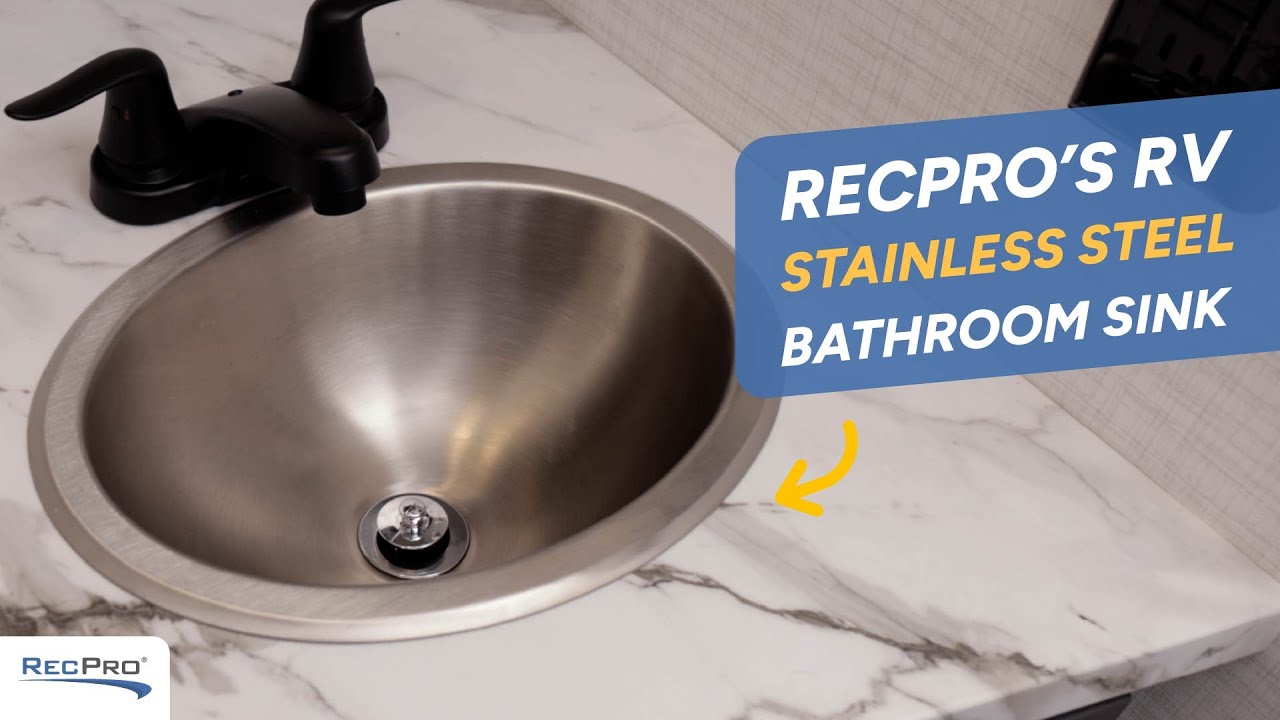 Upgrade Your RV Bathroom with the RecPro's Stainless Steel Sink