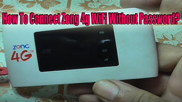 How To Connect Zong 4g WiFi Without Password SuccessFully!