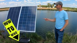 How To Wire Your Solar Pond Aeration System | Optimal Charge Controller Settings