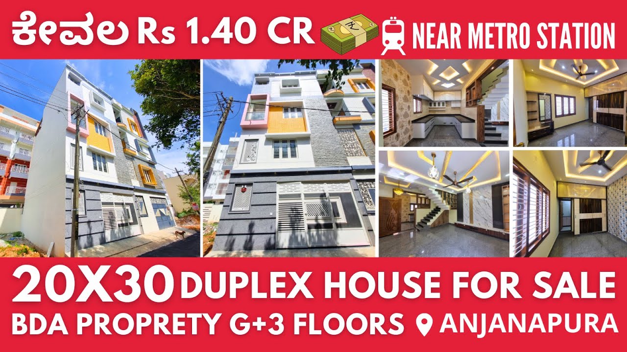 House for Sale in Bangalore 20x30 Luxury Duplex BDA 20x30 Independent