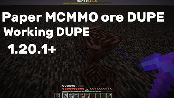 Minecraft Paper MCMMO Ore DUPE 1.20.1+