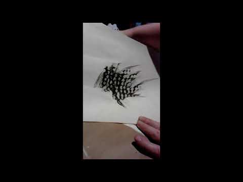 Frottage Technique Demo