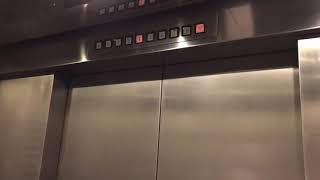 Ride in a 1983 U.S. Elevator Corp Elevator