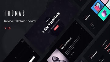 Thomas - Personal Portfolio and Vcard Template | Themeforest Website Templates and Themes