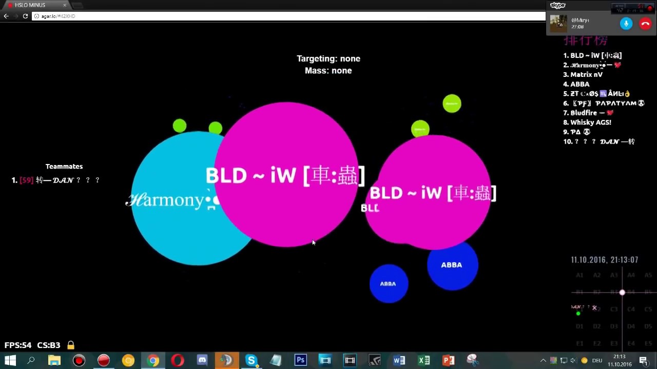 Agar.io - IW VS 转 - Clan War - Soooo many  intense Mothership battles + comebacks - 6V6