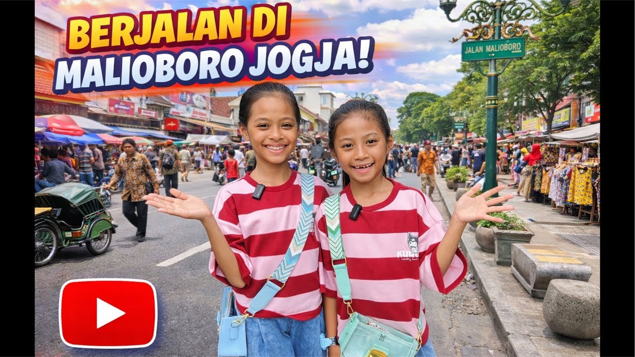 ALUNA DAN AMANDA KELILING DI JALAN MALIOBORO JOGJA!! PANAS-PANASAN!!