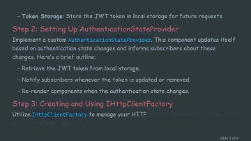 Implementing JWT Authentication in Blazor (WASM) - A Detailed Guide