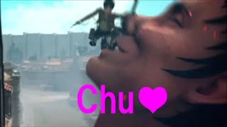 Attack on titan PS4    A  titan  kisses  Ellen ♡ 進撃の巨人　PS4　奇行Chu♡