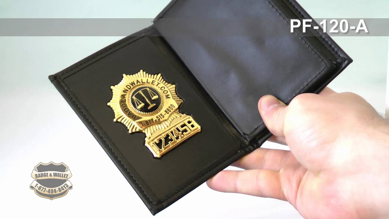 Tri-fold Badge Wallet w/ Single ID & CC Slots