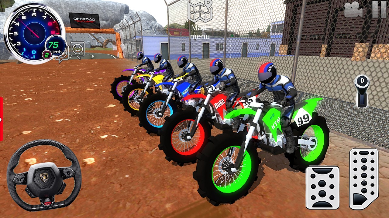 Motor Stunt Bike Offroad Racer 3D - Impossible Motocross Bike Racing Tracks - Android GamePlay #1