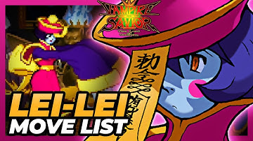 HSIEN-KO / LEI-LEI MOVE LIST - Vampire Savior: Lord of Vampire (VSAV / Darkstalkers 3)
