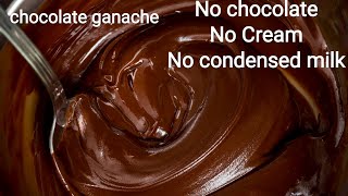 Chocolate ganache using cocoa powder without cream|chocolate sauce for
cake frosting decoration