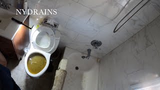 Clogged Drain #232 by NYDRAINS - The Original 49.95 Any Sewer or Drain 11,424 views 4 days ago 13 minutes, 20 seconds