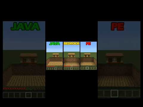 Java vs bedrock vs pocket edition /#minecraft #gaming #seashanty #goviral #trending #youtubeshorts