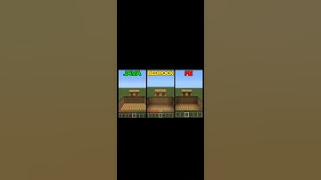 Java vs bedrock vs pocket edition /#minecraft #gaming #seashanty #goviral #trending #youtubeshorts