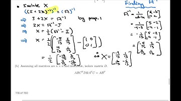 Linear Algebra 5.2 - The Inverse of a Matrix (5 of 5)