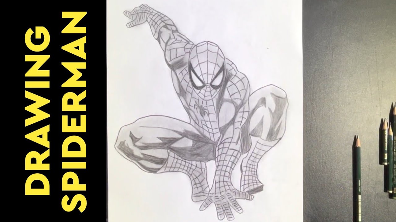 Drawing SPIDERMAN | Drawing Pencil | Drawing Anime & Superhero | Easy Drawing Tutorial