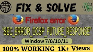 firefox error code sec error ocsp old response fixed#sec_error_ocsp_old_response#firefox error#error