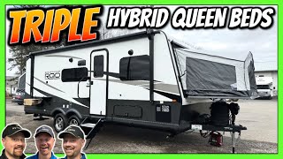 Rare TRIPLE Hybrid • Easy Towing!! 2024 Rockwood 233S Travel Trailer