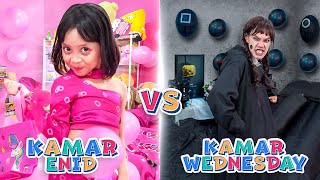 KAMAR WEDNESDAY VS KAMAR ENID 😱DRAMA PARODI LEIKA VS TOMPEL DUEL DANCING QUEEN KETEMU WEDNESDAY ASLI