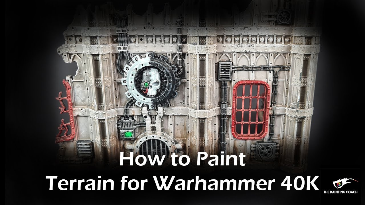 How to Paint Warhammer 40k Terrain / Painting your first miniatures /  Command Edition Starter Set 