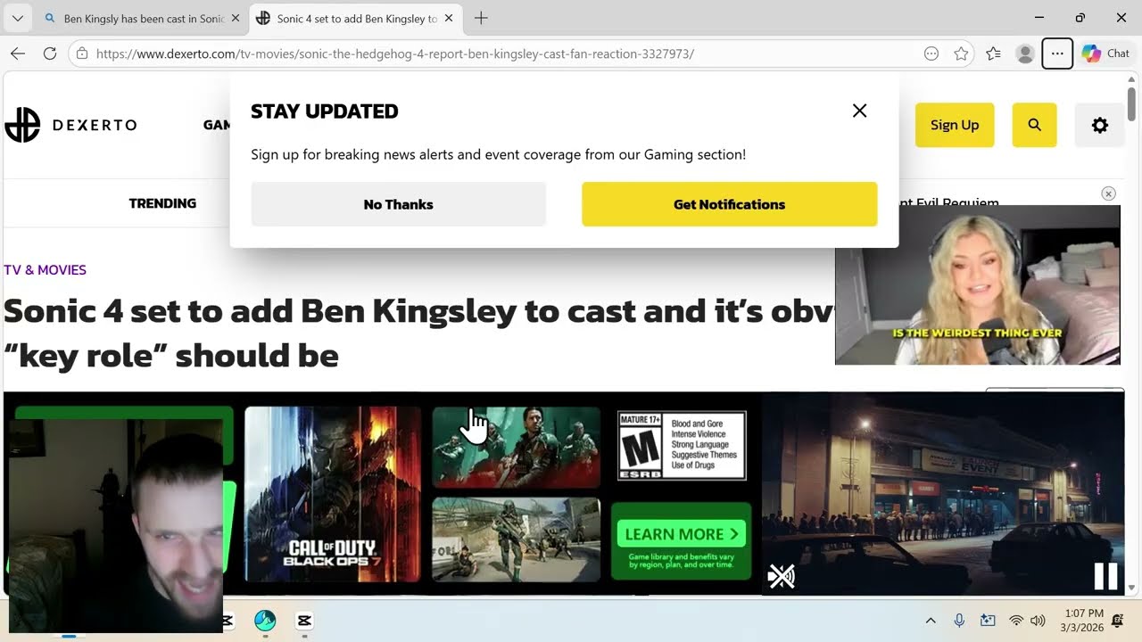 Ben Kingsley Has Reportedly Joined The Cast Of Sonic 4 Thoughts.