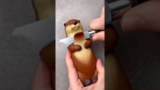 Soap cutting - otter#satisfying #soap #soapcutting #soapcarving