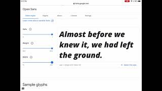 Open Sans Variable Font