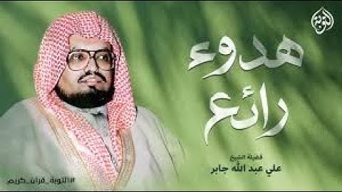 إبداع منقطع النظير ¦ تلاوة خاشعة تريح النفس للشيخ علي جابر رحمه الله