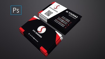 Professional Business Card Design in Photoshop CS6 Urdu Hindi Tutorial 2018
