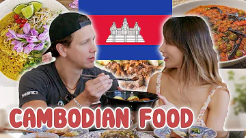 🇰🇭 Cambodian Food in LA! Prahok Ktiis, Lok Lak, Khmer Noodle...  | YB vs. Food