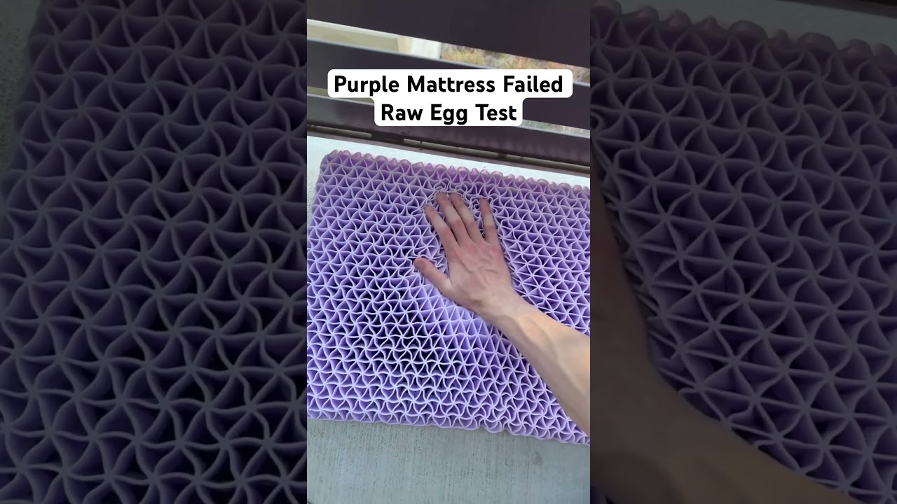 Purple Mattress Failed Raw Egg Test