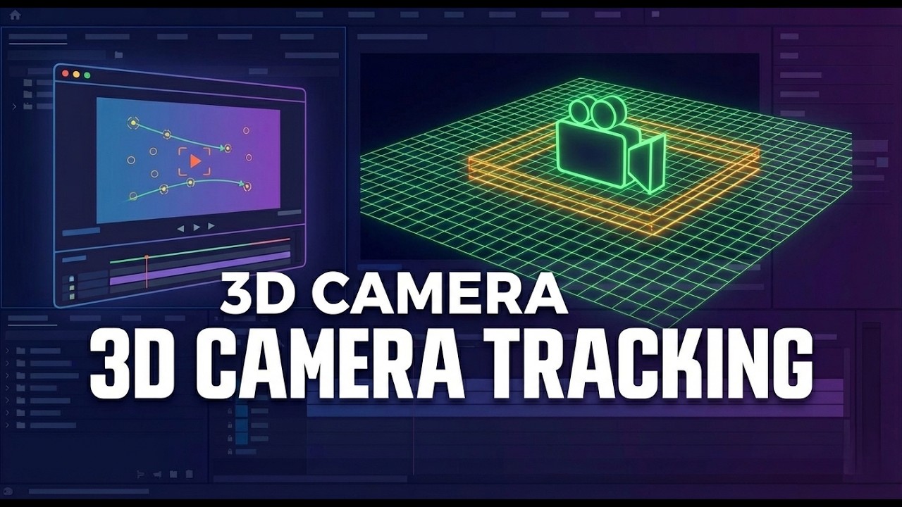 vfx shot 3d camera tracking - YouTube