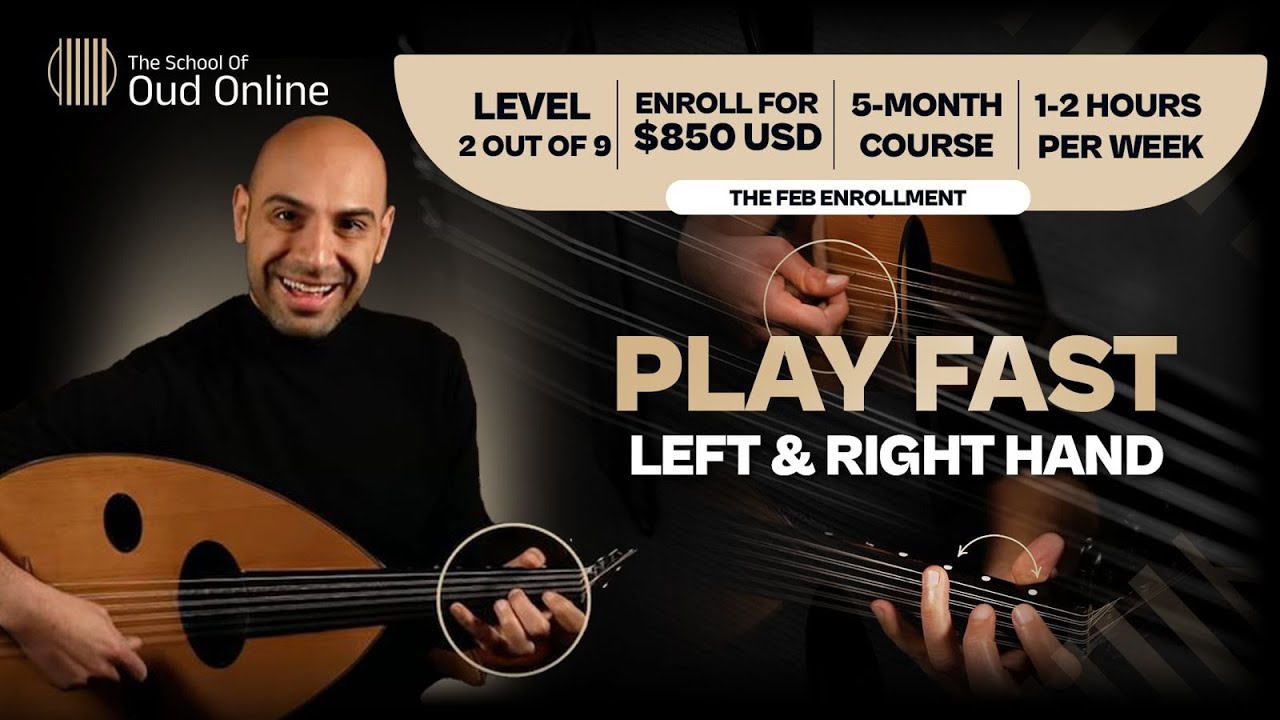 Beginner Oud Exercise - Play Along with This Video if You're Learning the Oud 
