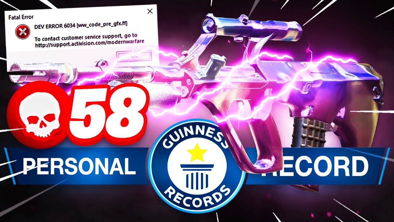 INSANE 58 KILL GAME! NEW KILL RECORD With the NO RECOIL AUG! 🤯 (Cold War Warzone)