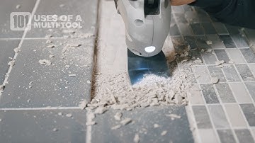 How to remove tile adhesive with a multi-tool