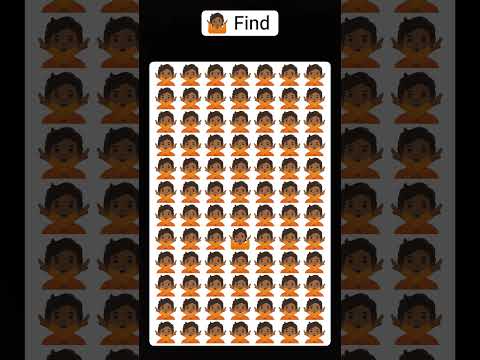 🤷🏾 Find the emoji hard challenge #shorts#viral#ytshorts #emojyfind #shortsviral