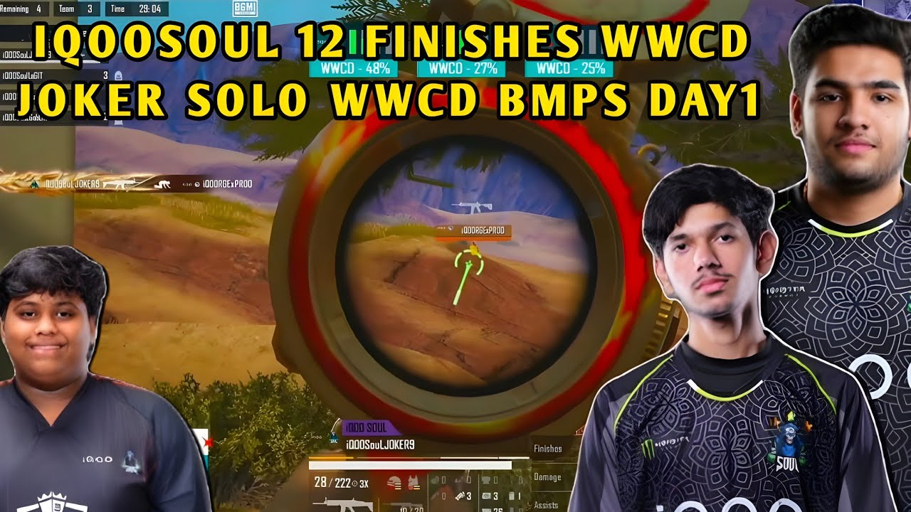 iQOOSouL BMPS Day 1 SOUL Joker Solo WWCD 🔥 Nakul Goblin Legit 🥶 Team ...