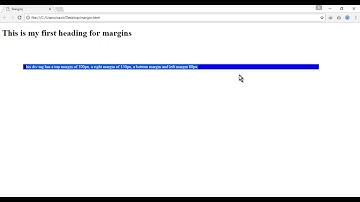 CSS/CSS3 Video Tutorial About CSS Margin in English for beginners