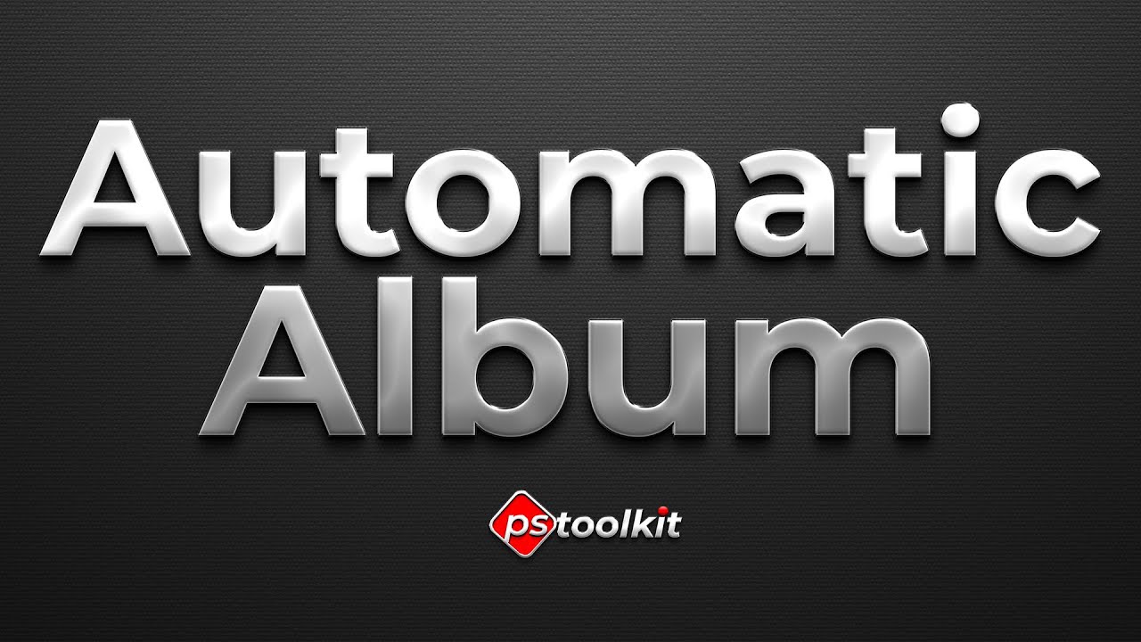 Automatic Album Designing (Ps Toolkit) YouTube