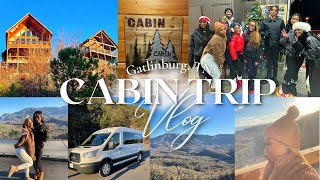 WINTER CABIN TRIP VLOG❄ | Weekend Getaway in the Mountains | 4 hour Trip to Gatlinburg,TN