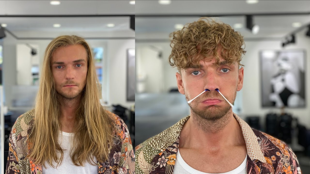 DAUERWELLE FÜR MÄNNER 🧑‍🦱❗️HAARSPENDE❗️UMSTYLING EXTREM❗️WELLENREITER🧑‍🦱