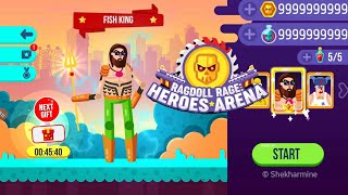 Ragdoll Rage Heros Arena | All Weapons & Characters Unlocked screenshot 2