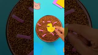 Details 🐥 DIY Chick Game for Kids | Fun Worm-Picking Activity #shorts #kids Guide