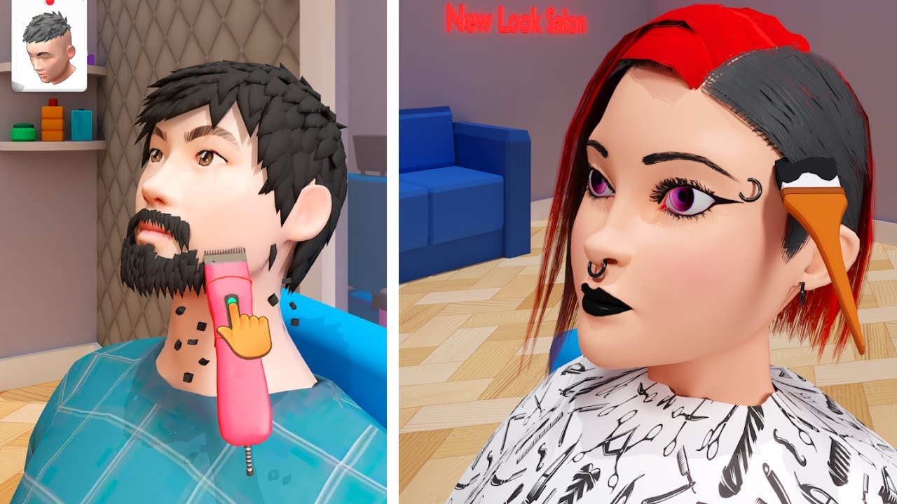 Barber Hair Salon Shop Gameplay (by R Edge Games) | Hairstyle Game for Android